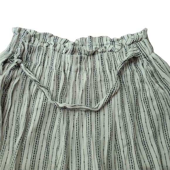 Staccato wide leg boho white black striped pants - Picture 4 of 12